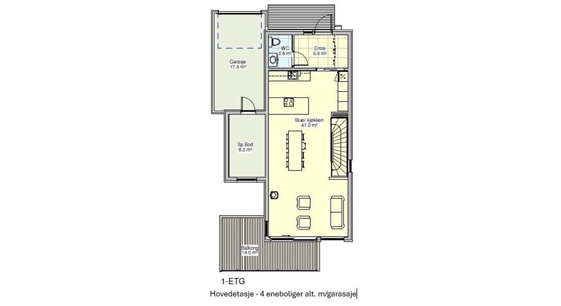 Hovedetasje Mgarasje Tilpasset
