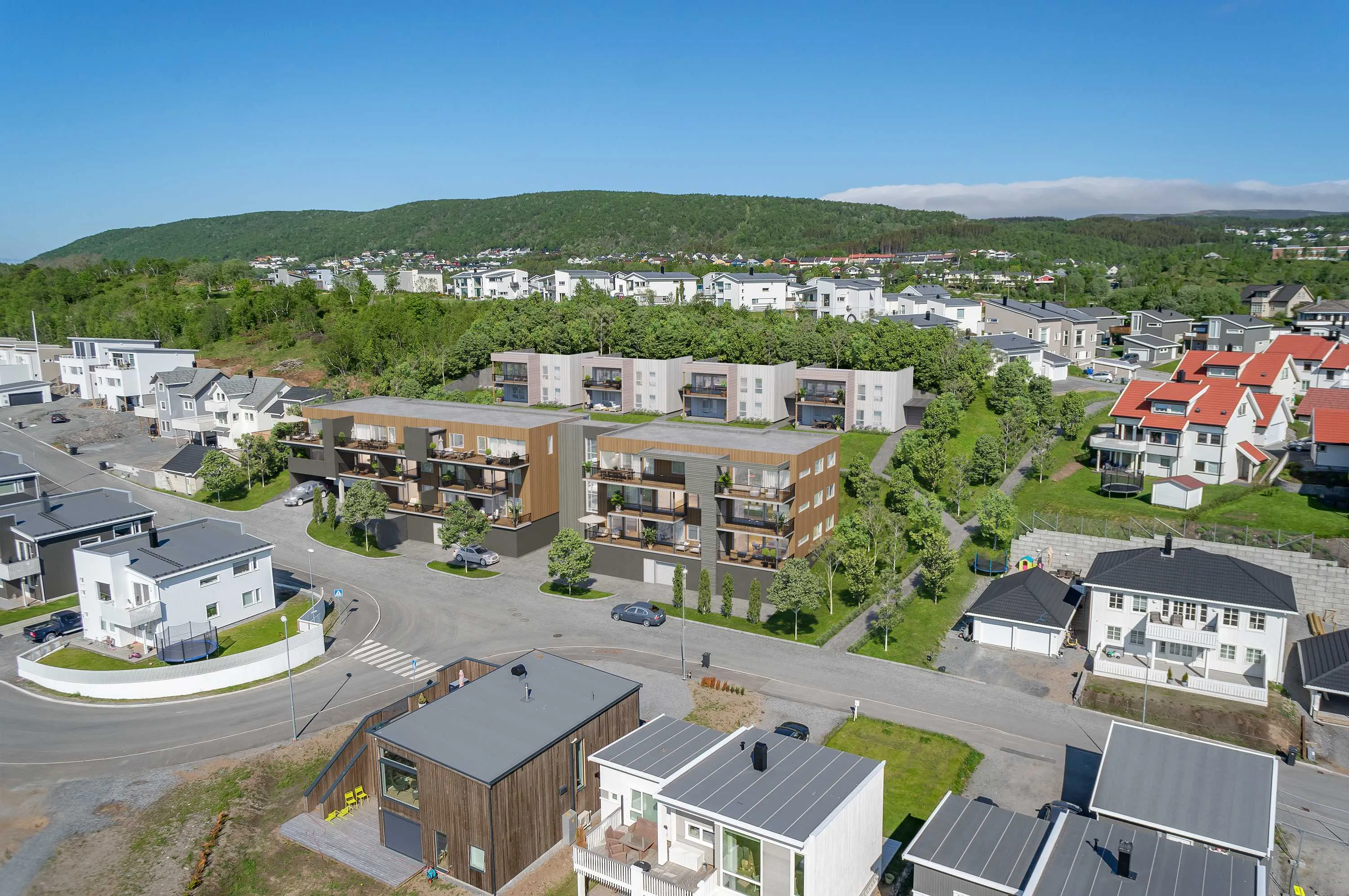 Mørkvedbukta Terrasse - kun én bolig igjen.